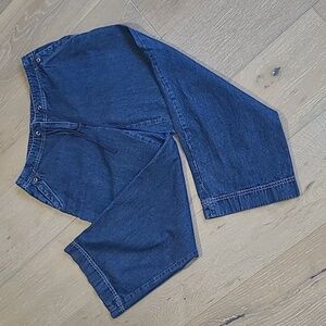 EUC J. Jill Capri Pants Women's sz 4 100% Cotton Denim Cropped Pant